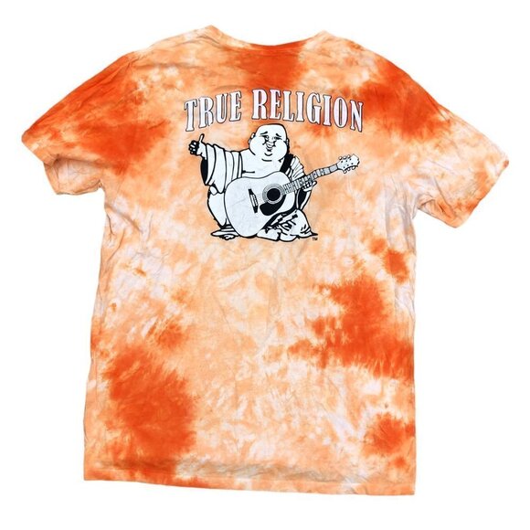 Vintage True Religion Buddha Logo Crew XXL Tie Dye - Picture 1 of 6
